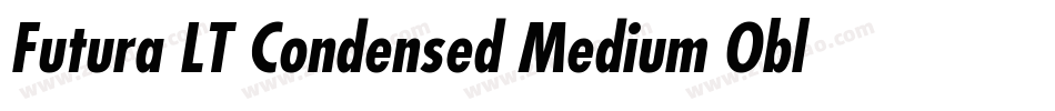 Futura LT Condensed Medium Oblique字体转换